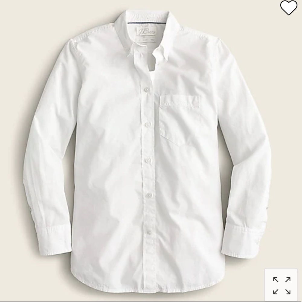 J. Crew Factory Classic-fit washed cotton poplin shirt Item AW245. Worn once.